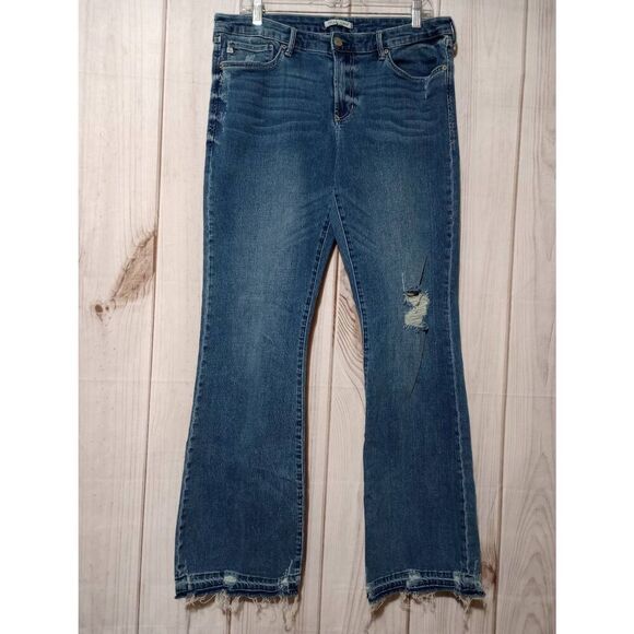 Dear John Jeans Ladies 32 Sloan‎ Bootcut Distressed - Picture 1 of 10